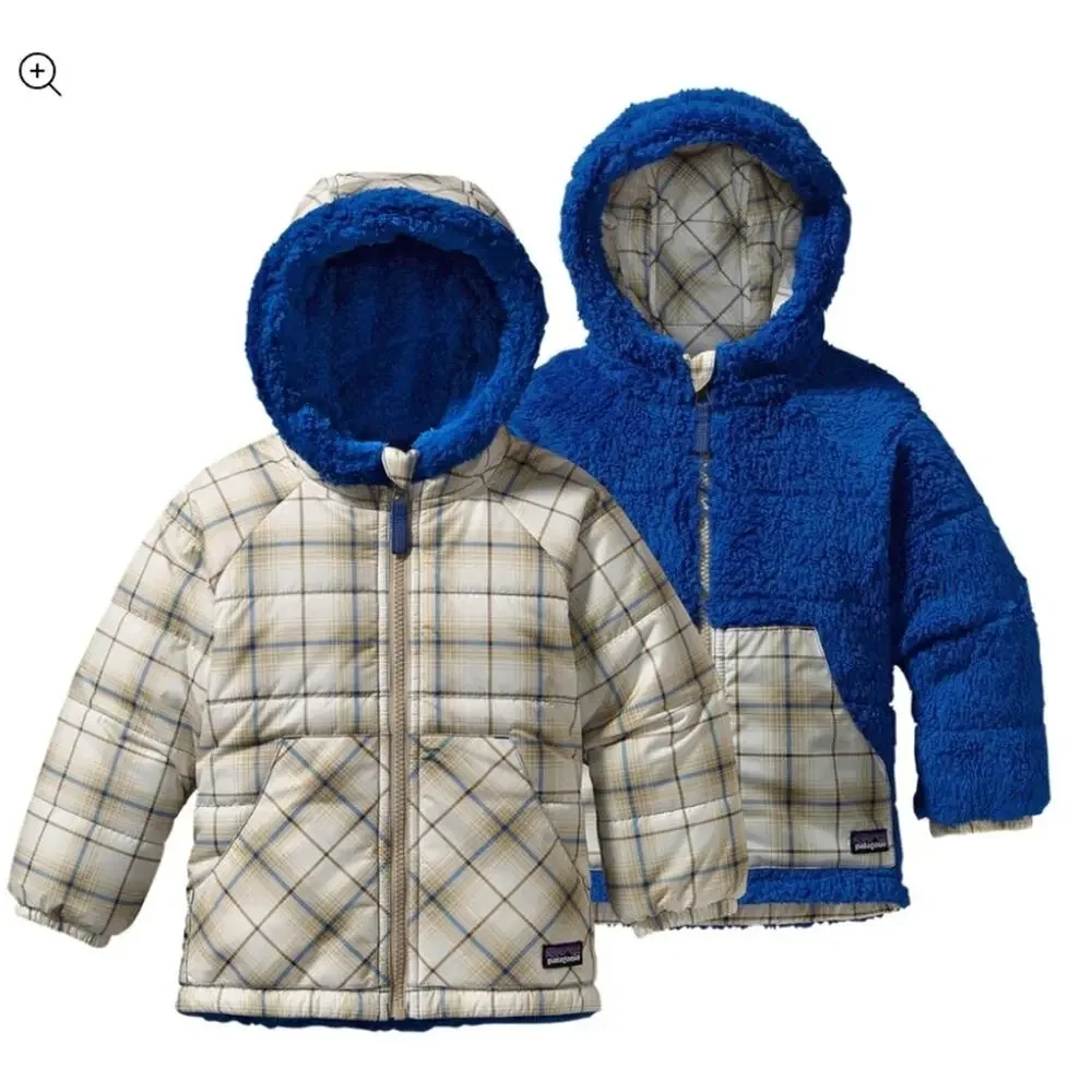 Patagonia Baby Reversible Tribbles Hoody Puffer Jacket Fleece 6M